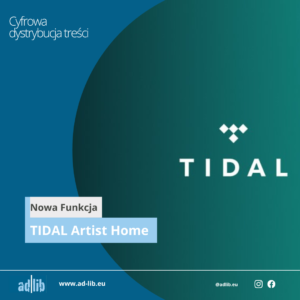 Tidal Artist Home nowa funkcja